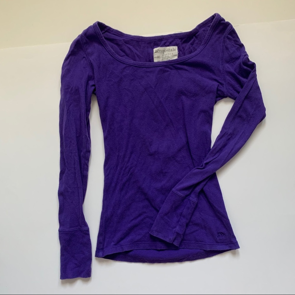 Aeropostale long sleeve purple shirt